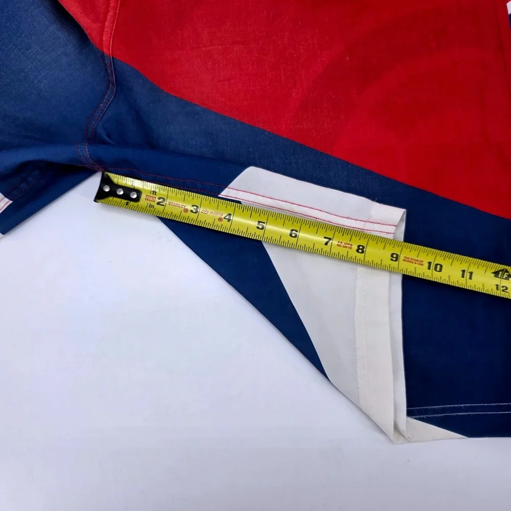 MLB Chicago Cubs Men‎ Board Shorts Red Navy Blue White Swim Trunks Size 34